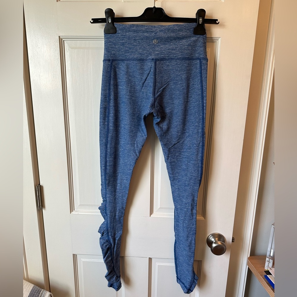 Lululemon yoga pants, space dye heather blue, size 2/4